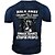 abordables T-Shirts-Hombre Unisexo Camiseta Cuello Barco Letra Estampados Negro Azul Marino Impresión 3D Manga Corta Estampado Exterior Calle Tops Deportes Design Casual Grande y alto / Verano / Verano