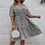 cheap Plus Size Dresses-Women&#039;s Plus Size Floral Holiday Dress Ruffle V Neck Half Sleeve Work Fall Spring Causal Daily Knee Length Dress Dress / Print