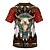 cheap Everyday Cosplay Anime Hoodies &amp; T-Shirts-American Indian Native American T-shirt Anime 3D Retro 3D Mixed Color For Men&#039;s Unisex Adults&#039; Carnival 3D Print