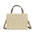 cheap Bags-Women&#039;s Straw Bag Beach Bag Straw Top Handle Bag Zipper Daily Going out Geometric Khaki Beige