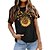cheap T-Shirts-Women&#039;s T shirt Tee Graphic Patterned Butterfly Sunflower Daily Going out Weekend Butterfly Short Sleeve T shirt Tee Round Neck Print Basic Essential 100% Cotton Green White Black S