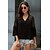 cheap Tops &amp; Blouses-Women&#039;s Blouse Shirt Blue Purple Pink Lace Patchwork Plain Daily Weekend Long Sleeve V Neck Streetwear Casual Regular S