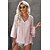 cheap Tops &amp; Blouses-Women&#039;s Blouse Shirt Blue Purple Pink Lace Patchwork Plain Daily Weekend Long Sleeve V Neck Streetwear Casual Regular S