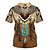 cheap Everyday Cosplay Anime Hoodies &amp; T-Shirts-American Indian Native American T-shirt Anime 3D Retro 3D Mixed Color T-shirt For Men&#039;s Unisex Adults&#039; 3D Print