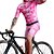 abordables Ropa de ciclismo-BOESTALK Hombre Manga Corta Maillot de ciclismo con culotte corto con tirantes Traje de triatlón MTB Bicicleta Montaña Ciclismo Carretera Rosa Azul Azul Piscina Rosado Retazos camuflaje Bicicleta
