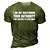 abordables T-Shirts-Hombre Unisexo Camiseta Letra Estampados Cuello Barco Verde Ejército Azul Marino Gris Oscuro Impresión 3D Exterior Calle Manga Corta Estampado Ropa Deportes Design Casual Grande y alto