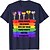 baratos Cosplay Para o Dia a Dia-LGBT Bandeira do arco-íris Japonesa/Curta Desenho Mangá Anime Harajuku Arte Gráfica Kawaii Camiseta Para Casal Homens Mulheres Adulto Hot Stamping