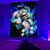 billige Wall Tapestries-svart uv lys veggteppe hengende klut plakat fluorescerende hjemmedekorasjon bakgrunn klut kunst hjem soverom stue dekorasjon