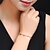abordables Bracelets-Bracelet Fantaisie Femme Multicolore Zircon Arc-en-ciel Or Rose Imitation de diamant Elégant Mode Bracelet Bijoux Arc-en-ciel pour Soirée Cadeau du quotidien Rendez-vous