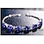 abordables Bracelets-Bracelet Fantaisie Femme Bleu Zircon Nombre Plaqué argent Imitation de diamant Mode Bracelet Bijoux Bleu pour Soirée Cadeau du quotidien Rendez-vous