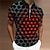 abordables 3D Polos-Homme POLO Tee Shirt Golf 3D Print Col rabattu Rouge Bleu Violet Orange Vert 3D effet Extérieur Plein Air Manches courtes Zippé Imprimer Vêtement Tenue Mode Design Décontractées Respirable