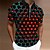 billige 3D Polos-Herre POLO T-skjorte Golf skjorte 3D Print Aftæpning Rød Blå Lilla Oransje Grønn 3D-utskrift utendørs Gate Kort Erme Glidelås Trykt mønster Klær Mote Designer Fritid Pustende