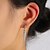 cheap Earrings-1 Pair Hoop Earrings Women&#039;s Birthday Street Gift Drop Steel Fashion