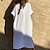 billige strandkjoler-Dame Badetøj Opdækning Strandkjole Normal badedragt Ren farve UV Beskyttelse Hvid V-strop Badedragter Ferie Boheme nyt
