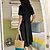 cheap Cotton &amp; Linen Dresses-Black Cotton Linen Women&#039;s Casual Swing Dress