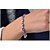 abordables Bracelets-Bracelet Fantaisie Femme Bleu Zircon Nombre Plaqué argent Imitation de diamant Mode Bracelet Bijoux Bleu pour Soirée Cadeau du quotidien Rendez-vous