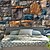 preiswerte Wandteppiche-Vintage 3D großer Wandteppich Kunst Dekor Decke Vorhang Picknick Tischdecke zum Aufhängen Zuhause Schlafzimmer Wohnzimmer Wohnheim Dekoration Ziegel Stein