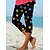 cheap Shorts-Women&#039;s Pants Trousers Capri shorts Black / White Blue White Casual / Sporty Athleisure Mid Waist Print Weekend Yoga Calf-Length Micro-elastic Graphic Comfort S M L XL XXL / Slim