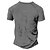 cheap Henley T-shirts-Vintage Men&#039;s 3D Graphic Henley T shirt