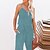 cheap Women&#039;s Jumpsuits-Women&#039;s Jumpsuit Solid Color Drawstring Pocket Casual V Neck Street Daily Sleeveless Regular Fit Black Blue Navy Blue S M L Spring