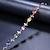 cheap Bracelets-Women&#039;s Cubic Zirconia Multicolor Fancy Bracelet Elegant Fashion Rainbow Rose Gold Bracelet Jewelry Rainbow For Party Evening Gift Daily Date / Imitation Diamond