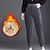 billige Graphic Chic-dame fleece flannel fløjlsbukser chinos bukser ankellange sidelommer mikroelastisk mellemtalje mode casual weekend sort brun s m