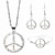 economico Set di gioielli-3 pezzi Set di gioielli Per donna Strada Regalo Giornaliero geometrico Lega Simbolo della pace
