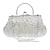 billige Clutches &amp; Evening Bags-clutch tasker til kvinder, polyester til aftenbryllupsfest med perler vintage mode i sølv sort champagne