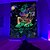 baratos Tapeçarias de parede-tapeçaria de parede de luz uv preta pendurada cartaz de pano fluorescente decoração de casa fundo arte de pano casa quarto decoração da sala de estar