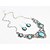 economico Set di gioielli-3 pezzi Set di gioielli For Resina Per donna Da sera Regalo Spiaggia Blu geometrico Resina Lega Con animale