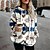 cheap Hoodies &amp; Sweatshirts-Women&#039;s Geometric Camouflage Sherpa Fleece Pullover Hoodie