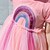 cheap Hoodies-Kids Little Girls&#039; Dress Rainbow Color Block Daily A Line Dress Mesh Print Purple Pink Knee-length Cotton Short Sleeve Beautiful Cute Dresses Spring Summer Regular Fit 2-8 Years