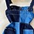 cheap Women&#039;s Jumpsuits-denim jumpsuit women&#039;s summer new hong kong style chic strap with a word collar waist-contrast color all-match wide-leg pants jumpsuit