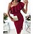 cheap Party Dresses-Women&#039;s Knee Length Dress Bodycon Black Blue Purple Wine Sleeveless Patchwork Cold Shoulder Pure Color Cold Shoulder Fall Winter Casual 2022 S M L XL XXL / Summer