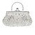 billige Clutches &amp; Evening Bags-clutchvesker for kvinner polyester for kveldsbrudebryllupsfest med perler vintage mote i sølv, svart champagne