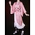abordables Cosplay de Manga-Inspiré par Tueuse de démons: Kimetsu no Yaiba Kamado Nezuko Manga Costumes de Cosplay Japonais Costumes Cosplay Manteau Sous-vêtement Genouillère Pour Femme / Corde / Ceinture / Ruban / Corde