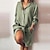cheap Super Sale-Women&#039;s Casual Cotton Blend Midi Shirt Dress