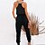 cheap Women&#039;s Jumpsuits-Women&#039;s Jumpsuit Solid Color Drawstring Pocket Casual V Neck Street Daily Sleeveless Regular Fit Black Blue Navy Blue S M L Spring