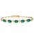 cheap Bracelets-Women&#039;s Cubic Zirconia Green Emerald Cut Bracelet Fashion Lucky 18K Gold Plated Bracelet Jewelry Dark Green For Party Evening Gift Daily Date / Imitation Diamond