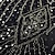 abordables Robes Vintage-Les rugissantes années 20 1920s Robe de cocktail Robe vintage Robe à clapet Robe Robe de bal Maxi Gatsby le magnifique Charleston Femme Paillettes Trompette / Sirène V Profond Halloween Mariage robe