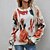 cheap Sweaters-Women&#039;s Pullover Sweater Jumper Pullover Jumper Jumper Knit Knitted Crew Neck Print Outdoor Daily Stylish Casual Drop Shoulder Spring Summer Beige S M L
