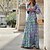 cheap Casual Dresses-Women&#039;s Long Sleeve Floral Print Maxi Dress