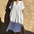 cheap Beach Dresses-Women&#039;s Swimwear Cover Up Beach Dress Normal Swimsuit Pure Color UV Protection White V Wire Bathing Suits Vacation Boho New