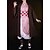 billige Anime Cosplay-Inspireret af Demon Slayer: Kimetsu no Yaiba Kamado Nezuko Anime Cosplay Kostumer Japansk Cosplay Kostumer Frakke Undertøj Knæpude Til Dame / Reb / Bælte / bånd / Reb / Bælte / bånd