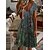 cheap Mini Dresses-Women&#039;s Short Mini Dress Casual Dress Shift Dress Green Blue Light Blue Short Sleeve Print Floral Color Gradient V Neck Spring Summer Elegant Casual Vacation 2022 S M L XL XXL 3XL