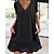 cheap Casual Dresses-Women&#039;s Mini Dress Casual Dress Summer Dress Black Pure Color Short Sleeve Summer Spring Lace Fashion Scalloped Neck Vacation 2023 S M L XL XXL 3XL