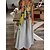 cheap Casual Dresses-Women&#039;s Maxi long Dress Shift Dress Blue Yellow Rainbow Short Sleeve Print Floral V Neck Spring Summer Elegant Casual Vacation 2022 S M L XL XXL 3XL