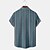 cheap Men&#039;s Shirts-Men&#039;s Shirt Graphic Shirt Turndown Striped Dusty Blue Print Street Daily Button-Down Print Clothing Apparel Fashion Designer Casual Breathable / Short Sleeve / Short Sleeve