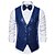 cheap Men's Jewelry-Men's Vest Gilet Wedding Party Party / Evening Going out Streetwear Casual Spring Fall Pocket Polyester Warm Quick Dry Solid Color Single Breasted V Neck Regular Fit Silver Black Red Royal Blue Vest