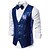 cheap Men's Jewelry-Men's Vest Gilet Wedding Party Party / Evening Going out Streetwear Casual Spring Fall Pocket Polyester Warm Quick Dry Solid Color Single Breasted V Neck Regular Fit Silver Black Red Royal Blue Vest